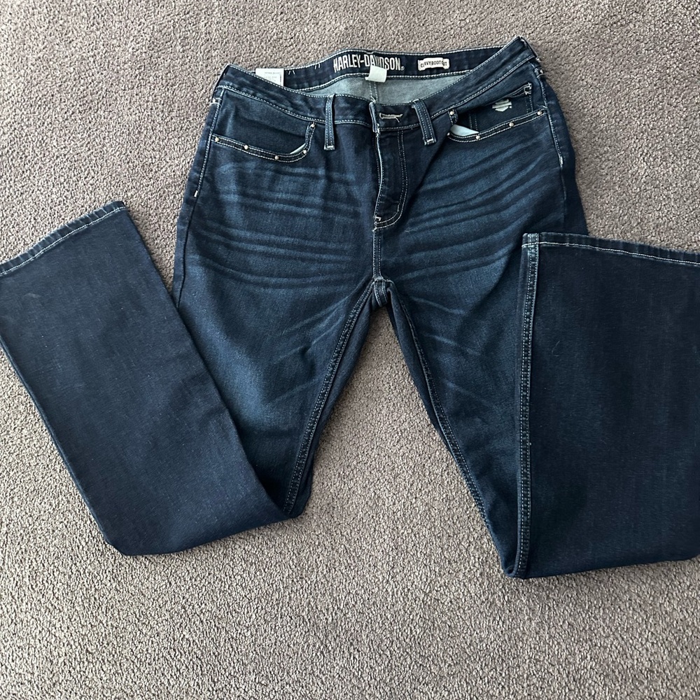 Women’s Harley Davidson Dark Wash Boot Cut Jeans